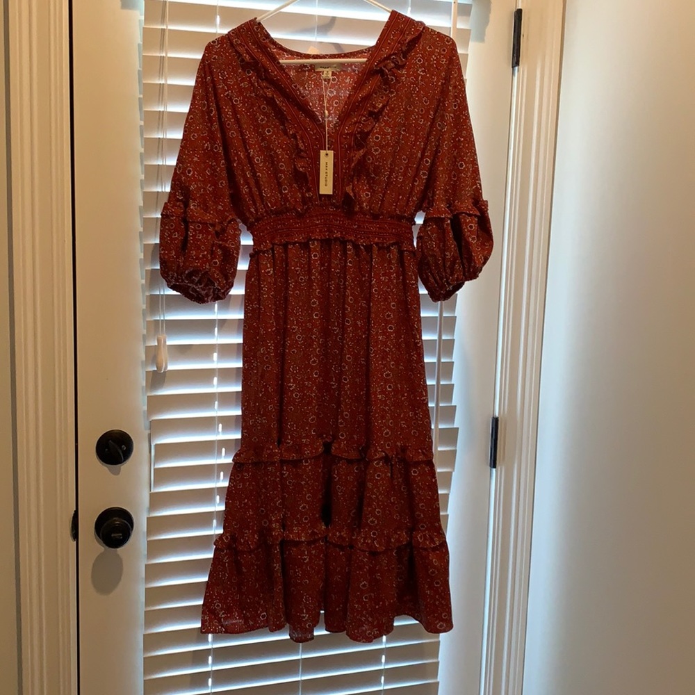 Fall Floral Dress